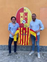 Il presidente Andrea Spandrio (a dx) con il nuovo mister Gianluca Malgesini