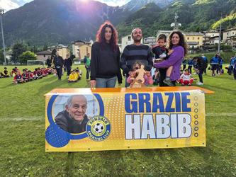 I tre figli di Habib: Alessandro al centro con ai lati le sorelle Nadia e Sara