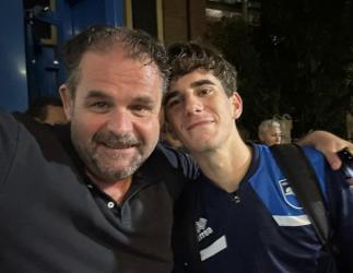 Matteo con lo zio Davide