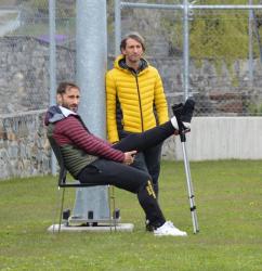 Massimiliano Fiorina con il DS Michele Pedroli