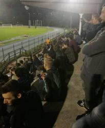 Tribuna gremita per il derby Prata-Valchiavenna