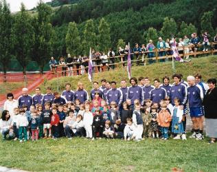 Foto di gruppo per la Fiorentina